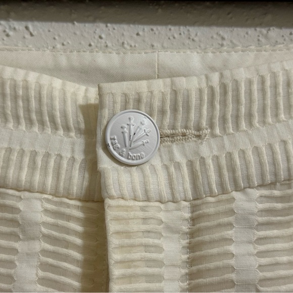 Rag and Bone Textured Off-White Linen Shorts - Size 4 - Picture 5 of 11